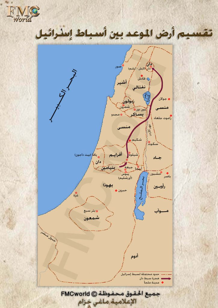 تقسيم أرض الموعد بين أسباط إسرائيل
