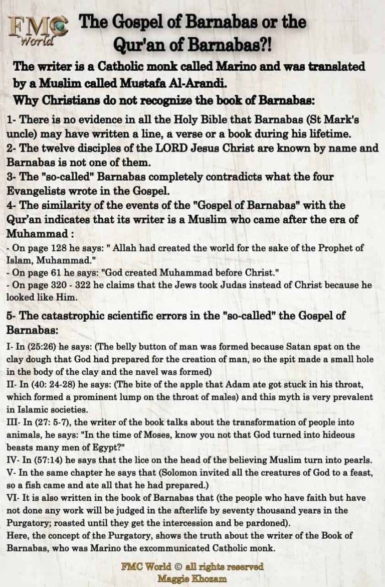 gospel of barnabas muhammad