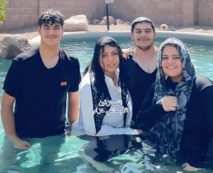 معمودية-كلوديا-الربضي-وعائلتها-الأردن