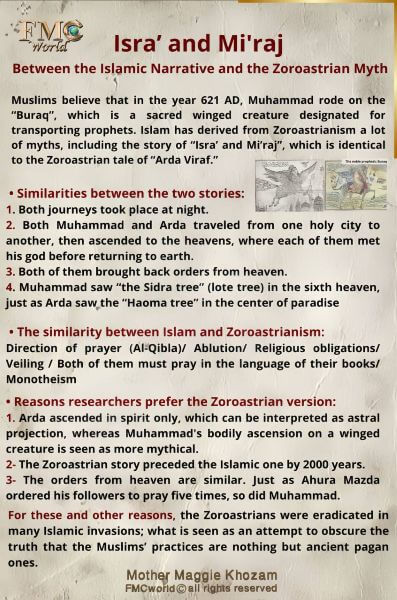 Isra’ and Mi'raj Muslim vs Zoroastrian Summary
